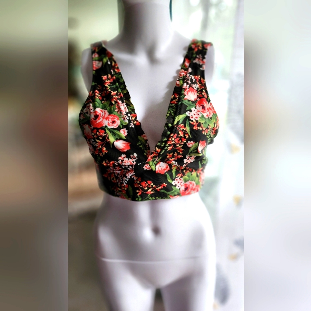 Mossimo Ruffle Tankini Top - Picture 1 of 5